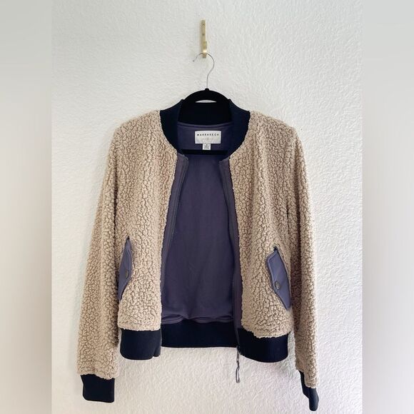 Anthropologie Marrakech Sherpa Bomber Teddy Jacket. Small - Picture 3 of 8